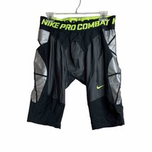 Nike Men’s Pro Combat Dri Fit Baseball Shorts Black Size XL - £13.62 GBP