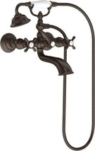 Moen Weymouth Oil Rubbed Bronze Two Handle Tub Filler w/ Hand Shower (S22105ORB) - £1,119.09 GBP