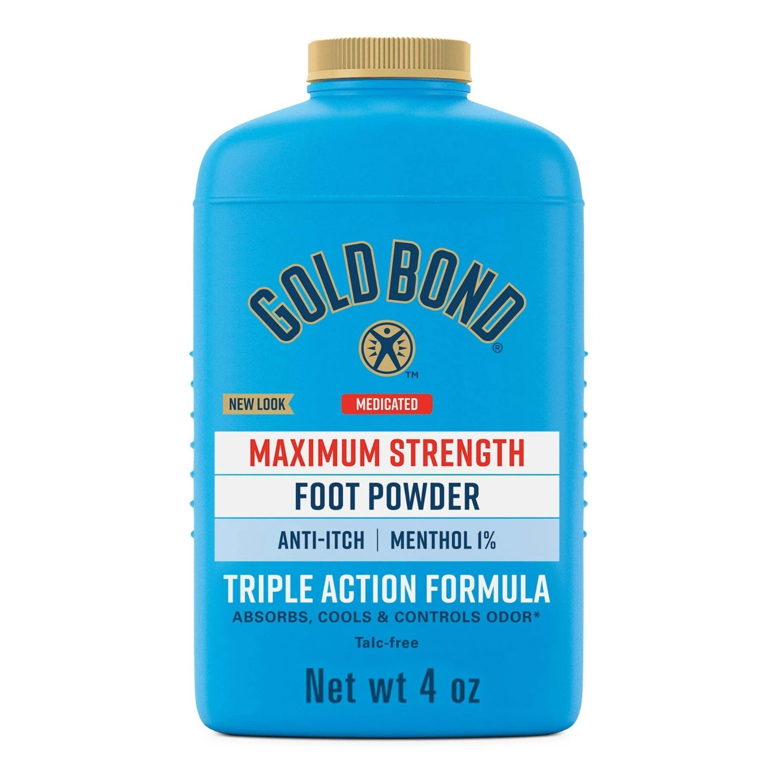 Gold Bond Foot Powder Maximum Strength Medicated Triple Action Relief 4 oz. - $9.87