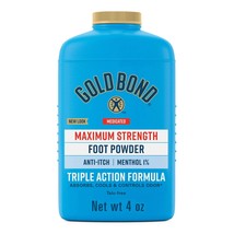 Gold Bond Foot Powder Maximum Strength Medicated Triple Action Relief 4 oz. - $9.87