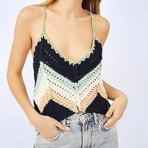 Free People Swim Up Crochet Tank Top in Summer Breeze - Size Extra Large - £68.00 GBP