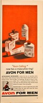 Avon for men avon calling has masculine ring! after shave-1964 Vintage Print Ad - $9.74