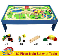 Conductor Carl Wooden Train and Track Set Toys Table Thomas Friends Chuggington - £80.41 GBP