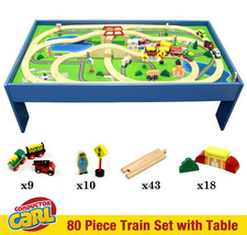 Conductor Carl Wooden Train and Track Set Toys Table Thomas Friends Chuggington - £78.65 GBP