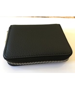 Genuine Leather Zipper Wallet Fashion Wallet Men And Women ID Card Holder - £25.94 GBP