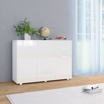 Modern Wooden High Gloss Sideboard Storage Unit Cabinet 3 Doors 2 Drawers Wood - £179.37 GBP+