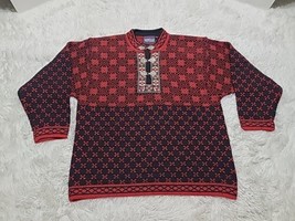 Norwegian Design Nordic Clasp Cardigan Womens M Sweater Pullover 100% Pu... - £23.30 GBP