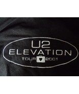 U2 Elevation Tour 2001 Black Ets Crew Sweat Second Skin XL Vintage Colle... - $125.00