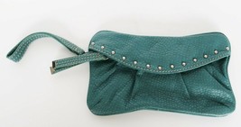 Red by Marc Ecko blue green faux leather pebbled texture clutch handbag - $19.99