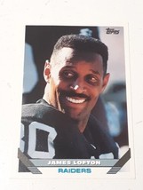 James Lofton Los Angeles Raiders 1993 Topps Card #345 CREASED - £0.78 GBP