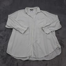 Velvet Heart Shirt Womens 2X White Long Sleeve Button Up Collared Casual Top - £17.90 GBP