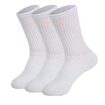 AWS/American Made 3 Pairs White Athletic Crew Socks for Women (Shoe Size 9 to 11 - £8.39 GBP