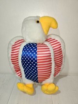 Plush Appeal LLC Home of the Mardi Gras Plush 12&quot; Patriotic Eagle American Flag - £8.75 GBP
