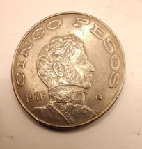 1976 Mexico Five Pesos Coin - $5.95