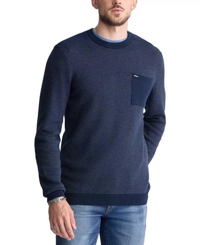 Buffalo David Men's William Knit Pullover Crewneck Sweater - Midnight Blue-2XL Item image 2