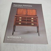 Sotheby&#39;s Important Americana New York January 16 - 17, 1999 Auction Catalog - £15.03 GBP