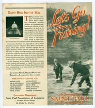 Let&#39;s Go Fishing Saint Paul Minnesota Activities Brochure 1930&#39;s - £23.34 GBP
