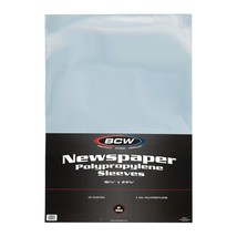 1 pack of 50 BCW 16 ¼&quot; x 24 ⅛&quot; Newspaper Sleeves - $26.71
