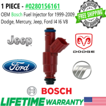 Genuine Bosch Single Fuel Injector for 1999-2004 Jeep TJ 4.0L I6 MPN#0280156161 - £29.62 GBP