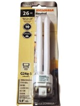 Dulux D/E 20644 Double Tube Compact Fluorescent Lamp, 26 W, T12, 4-Pin G... - £9.16 GBP