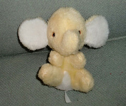 Gerber Stuffed Plush Small Mini Elephant Doll Toy Animal Yellow White 6&quot; - £21.95 GBP