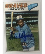 Jim Wynn (d. 2020) Signed Autographed 1977 Topps Baseball Card - Atlanta... - £15.95 GBP