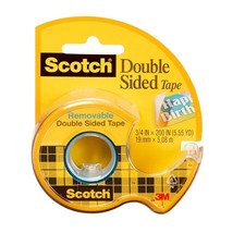 Scotch Removable Double Sided Tape, 3/4&quot; x 200&quot;, 3 Pack - £15.20 GBP