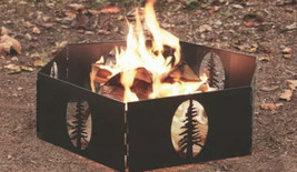 Local Pickup Ozark Trail 27” Fire Ring Portable Steel Folding Outdoor Fire Pit - £35.95 GBP