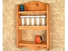 Spice Rack - Wall Shelf - Kitchen Storage - With Spice Jars - $37.95