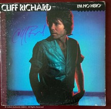 Cliff Richard Autographed &#39;&#39;I&#39;m No Hero&#39;&#39; Record LP - COA #CR58785 - £156.25 GBP