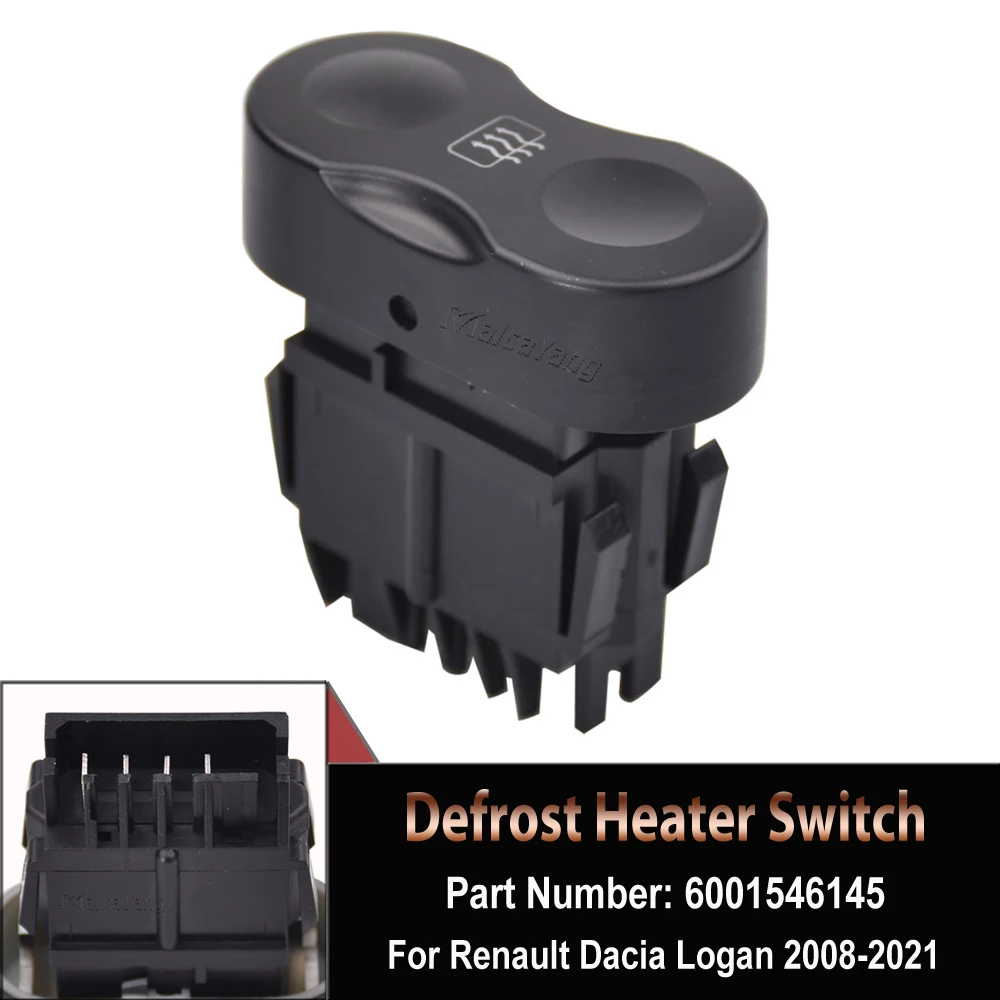 For  Dacia Logan 2008-2021 New Rear Window Defrost Heater Switch Button 60015461 - £41.37 GBP