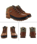 Timberland Men&#39;s EURO SPRINT MID Medium Orange Hiking Boots Multiple Siz... - $127.39