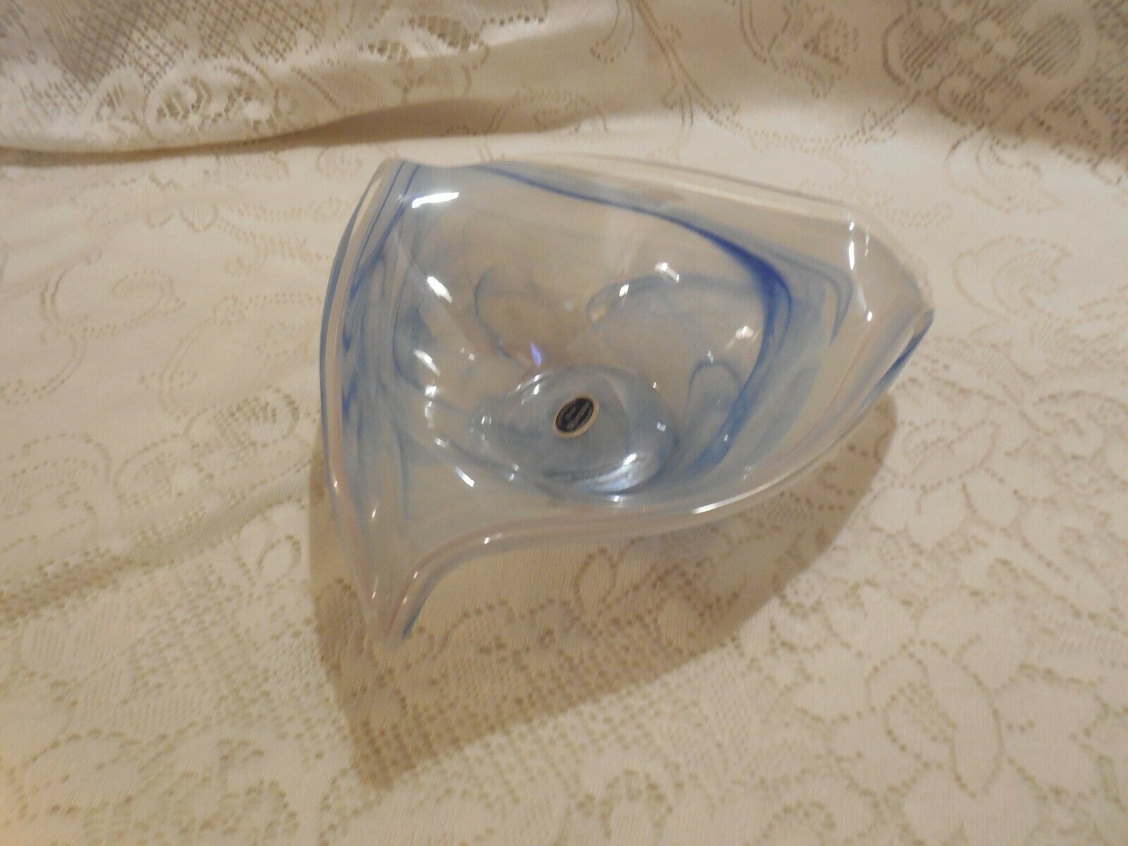 Murano Light Blue Candy Dish - New w/Label - $9.85