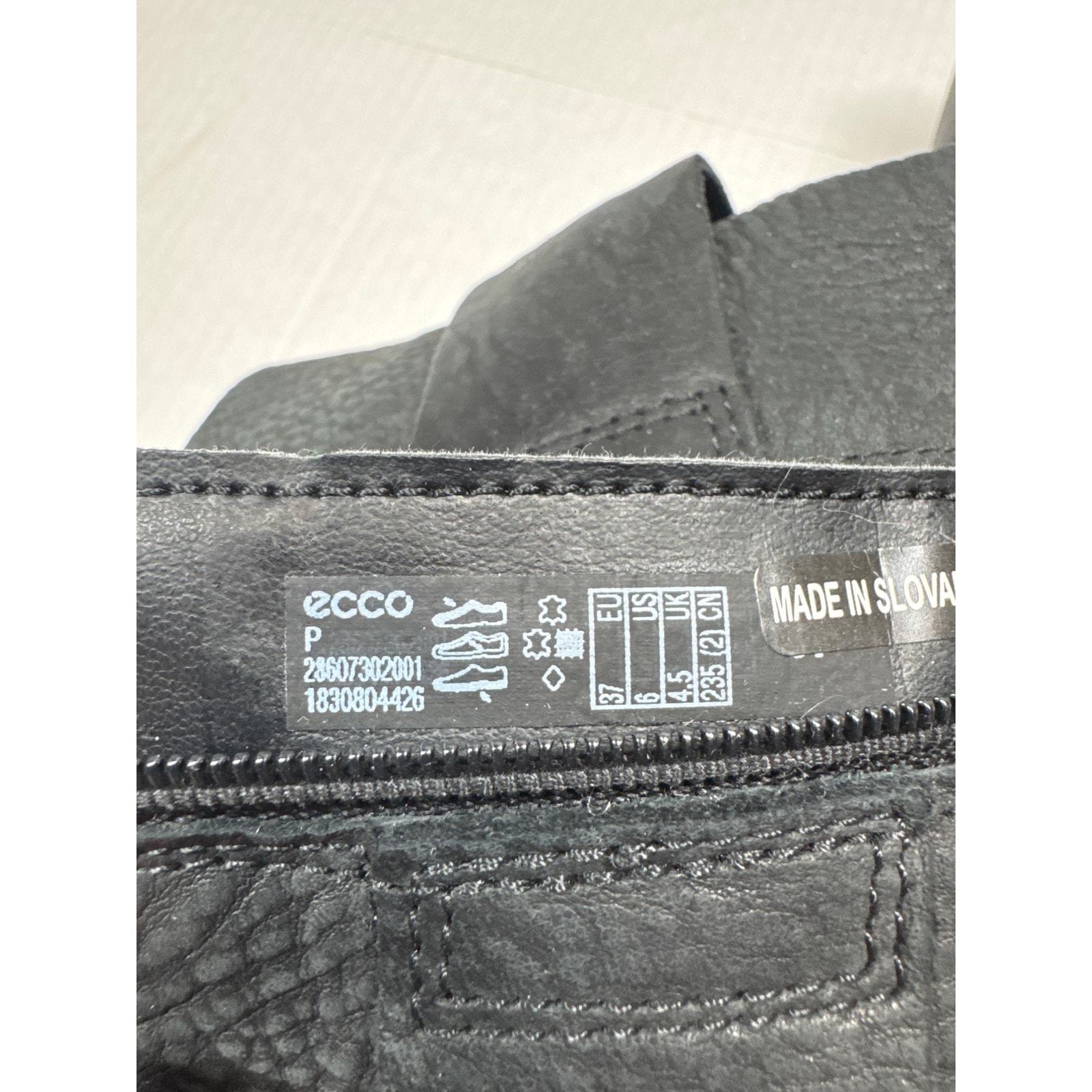 Ecco Skyler HydroMax Black Leather Zip Wedge Ankle Booties Womens Size 7 EUR 37 Item image 3