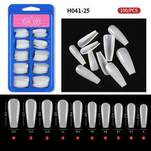 100Pcs HalfFull Cover Nails Artificial False Nail Tips Model #25 - £4.15 GBP