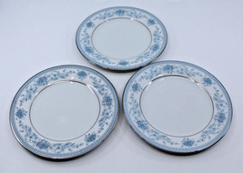 Noritake Porcelain Blue Hill 2482 Butter &amp; Bread Plates Set of 3 Japan F... - $36.17