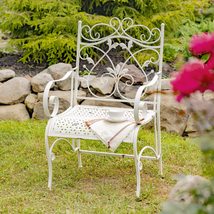 Zaer Ltd. Metal Antique Style Outdoor Garden/Patio Furniture Arm Chair/B... - £239.46 GBP