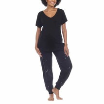 Honeydew&#39; Embroidered Lounge Set, 2-piece Black Lightning Bolt Women&#39;s S... - $430.41 MXN