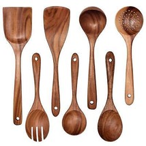 Wooden Non-Stick Kitchen Pan Toolset 7 Pieces Set,100% Natural Teak Kitchen Uten - $47.50