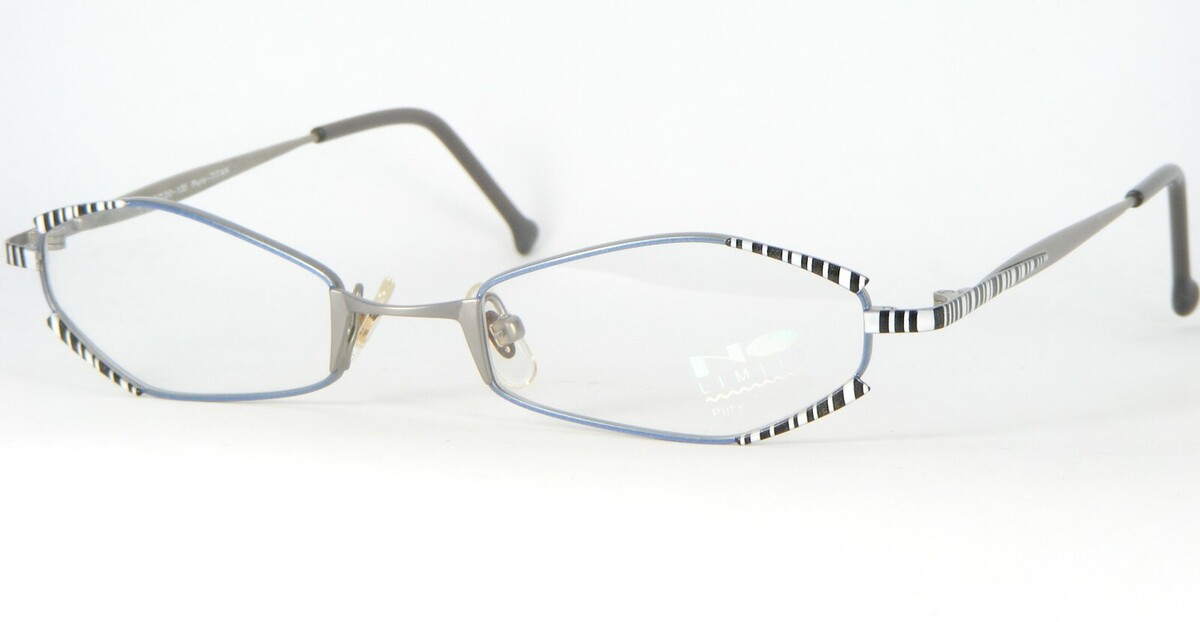 No Limits Por Ama 8431 004 Azul/Plateado-Gris/Blanco / Negro Gafas 49-20... - $56.41