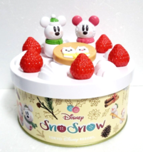 Tokyo Disney RESORT SnoSnow empty cake tin Mickey Minnie Mouse - £34.01 GBP