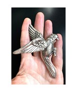 LARGE 925 STERLING SILVER 3-D PARROT BROOCH SKY - €131,72 EUR