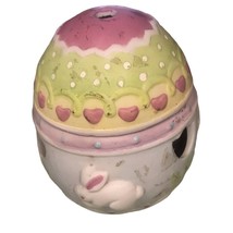 Easter Egg Shape Fairy lamp Votive Candle Holder 4.5&quot; - £11.22 GBP