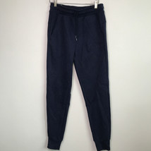 Puma S Jogger Pant Blue Essentials Mid Rise Sweatpants Fleece Lined Drawstring - £54.90 GBP