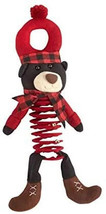 Plush Holiday Brown Bear Springing Legs Bouncy Door Hanger, 20-Inch - £15.14 GBP