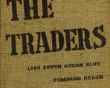 The Traders Menu South Ocean Blvd Pompano Beach Florida 1961 Burlap Cover  - $84.06