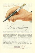 1945 Parker 51 Fountain Pen Vintage Print Ad - $2.50