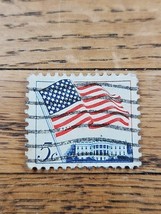 US Stamp White House Flag 5c Used Wave Cancel 1208 - $0.99