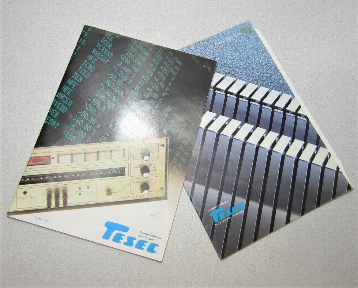TESEC Semiconductor Equipment Company Profile &amp; Catalog 1984/85 - $19.19