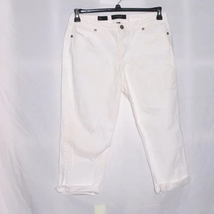 Nine West Size 14 Women&#39;s Missy White Capri Jeans (See actual measurements) - £10.27 GBP